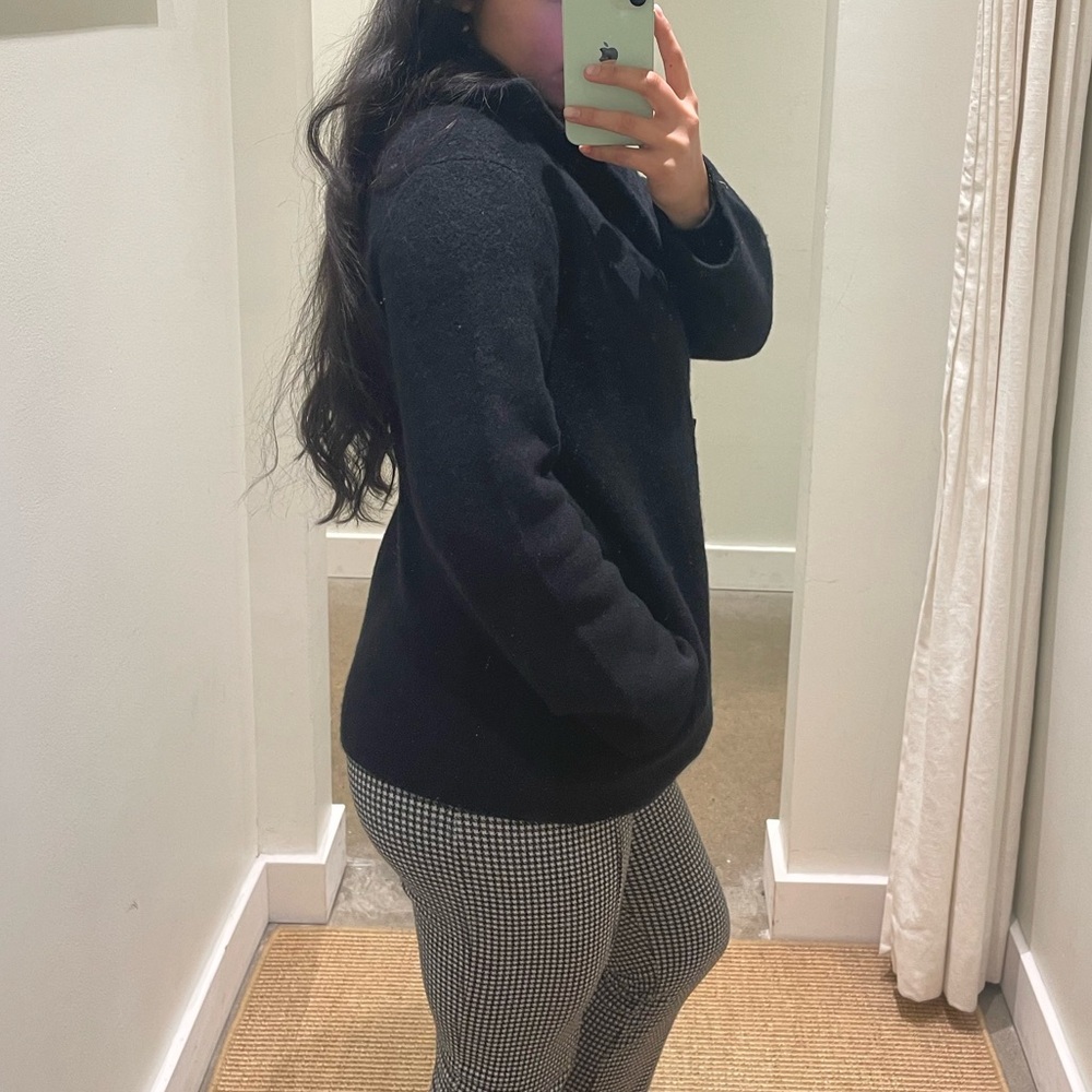 Vince Black Button-Up Wool Jacket - image 4